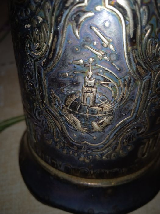 Подстаканник мельхиоровый