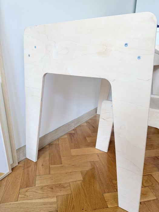 Biurko z krzesełkiem Babywood ze sklejki brzozowej