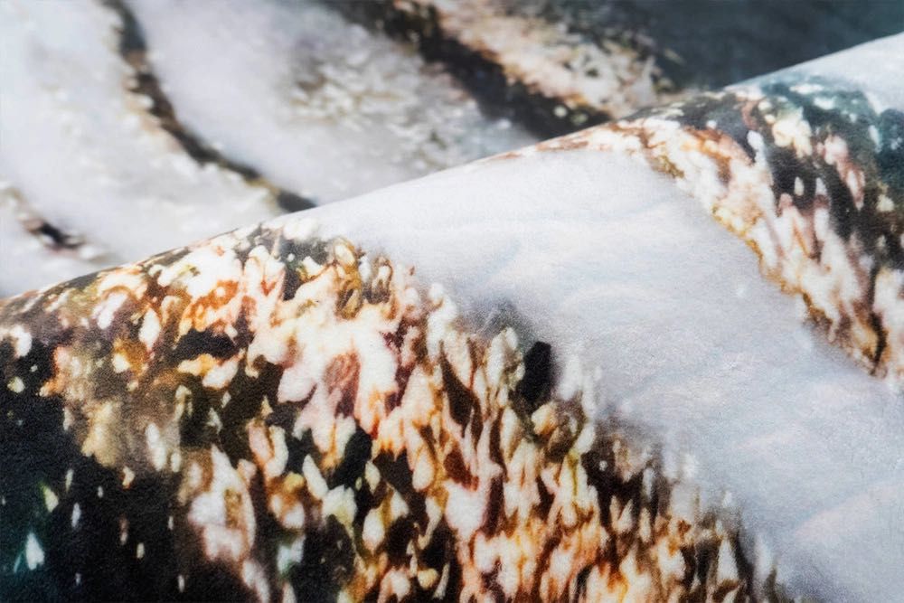 NOWY Dywan okrągły Villago Home NOVA marmurowy Złoty Brzeg 120x120 cm