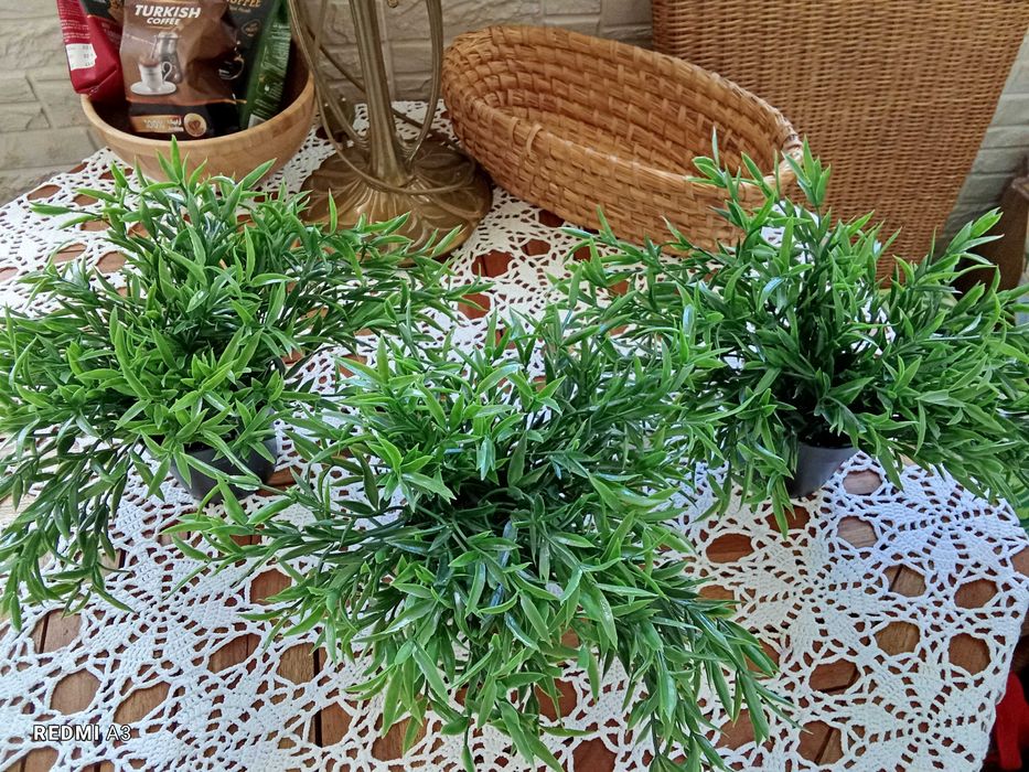 Hejka, IKEA, kwiat sztuczny w doniczce, maranta, bambus