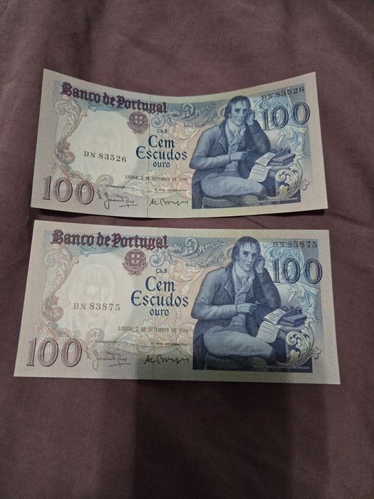 Vendo notas novas