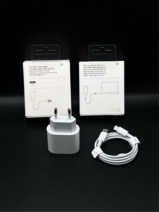 Zestaw iPhone: Ładowarka do Apple + Kabel Lightning - ZESTAW