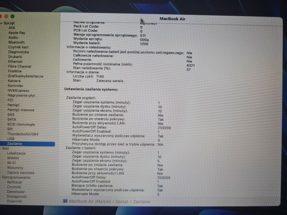 MacBook Air 13 (Early 2015) | Zmodernizowany | (Sonoma) | 256gb