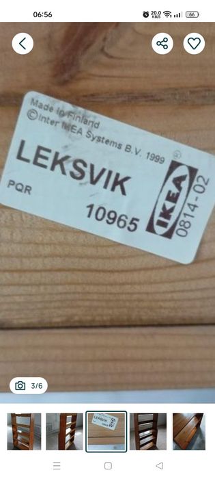 Regał ikea leksvik
