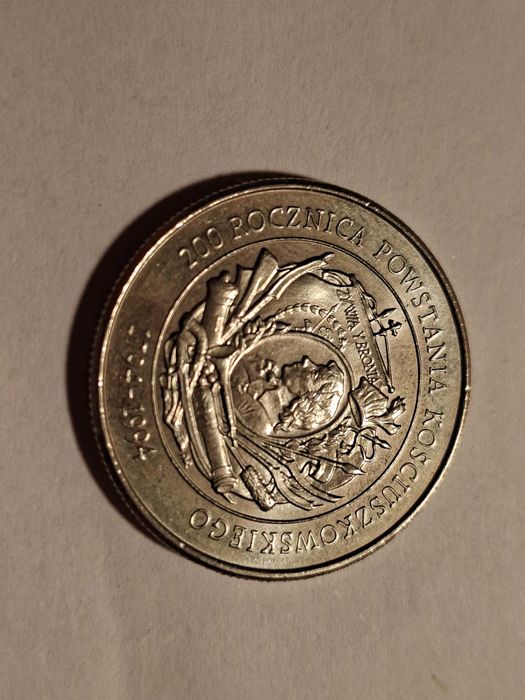Moneta 200 Rocznica Powstania Kościuszkowskiego