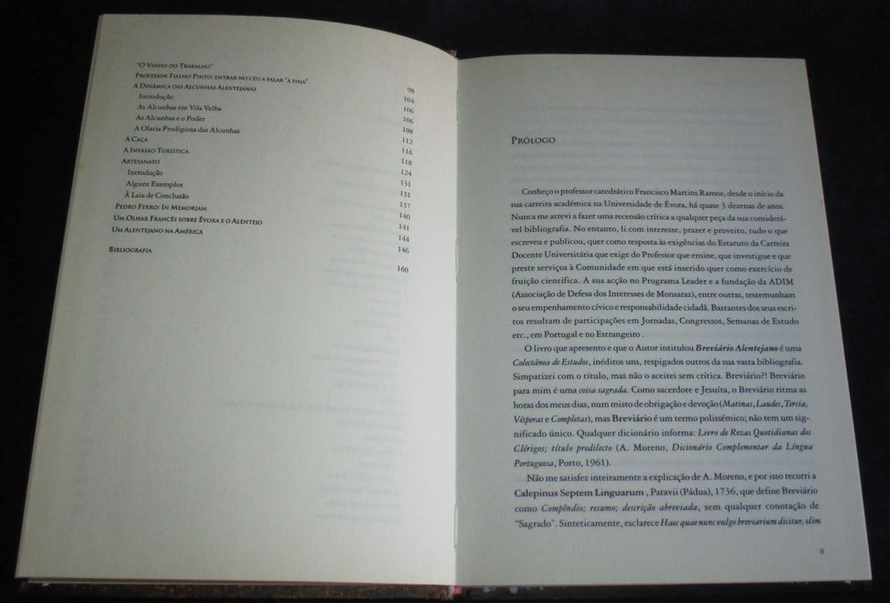 Livro Breviário Alentejano Francisco Martins Ramos Autografado
