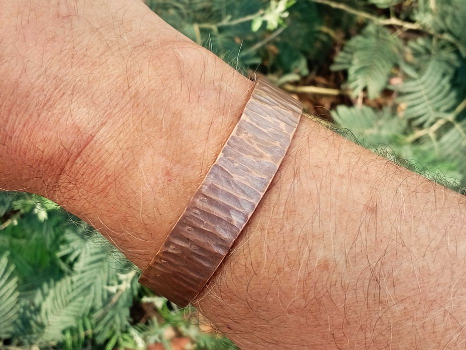 Pulseira Grossa e Pesada em Cobre Verdadeiro - Pulseira Terapeutica e energética - Outros modelos disponiveis