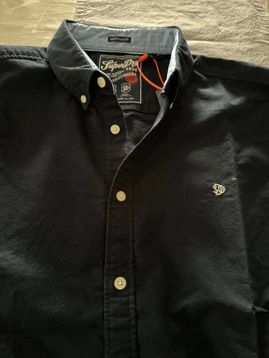 Koszula z krótkim rękawem w stylu preppy Oxford - Superdry