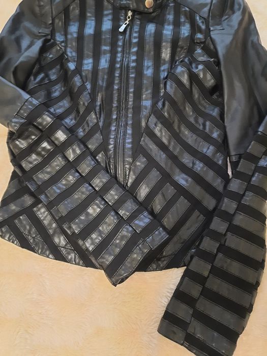 Куртка косуха zebra еко-шкіра