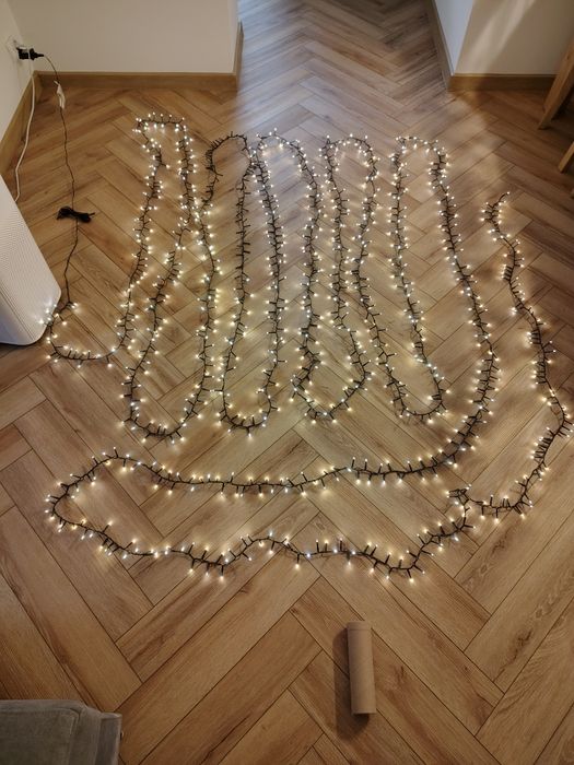 Lampki choinkowe 25m 1000 LED światełka łańcuch świetlny