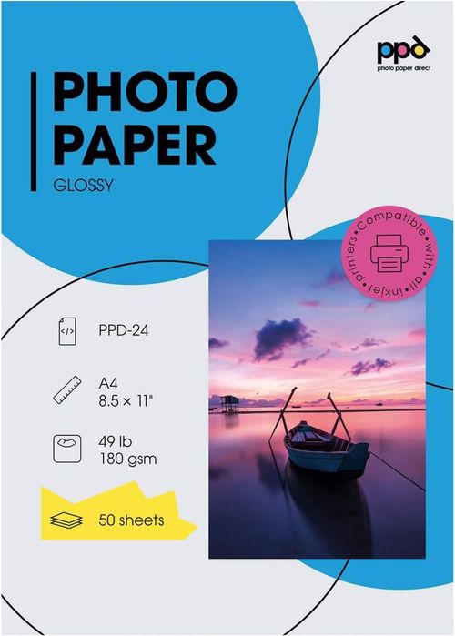 Papier fotograficzny wysoki połysk a4 50szt