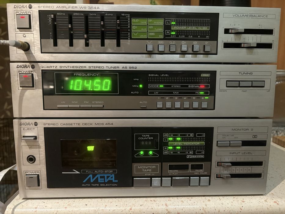 Wieża DIORA WS 354A AS 952 MDS 454 SUPER STAN!!!