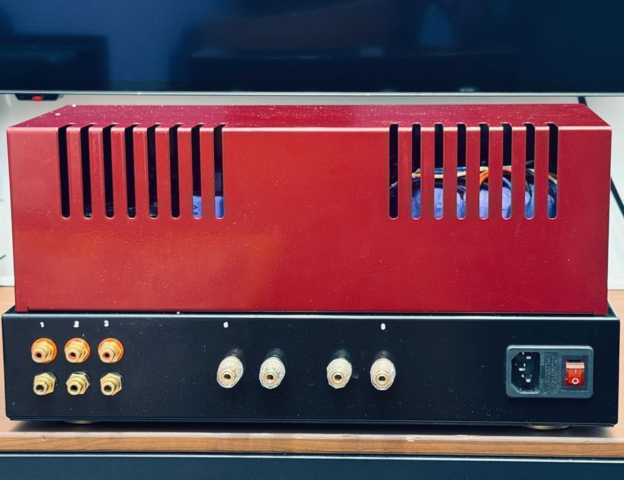 ‼️ Ламповый 6П3С-Е PP 2x22Вт papatube.audio роково-гитарный звук лампы NOS 1967 ℹ️ звукорежиссёр 30 лет стажа, красный