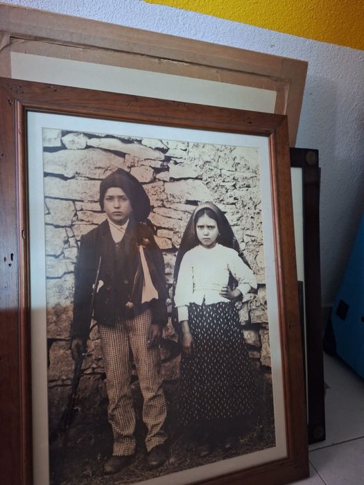 Foto Jacinta e irmao em Fatima 1917