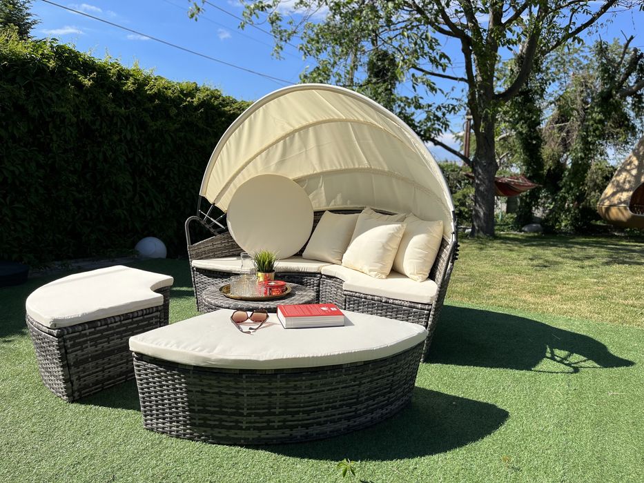 VENUS leżanka technorattan leżak taras 180cm