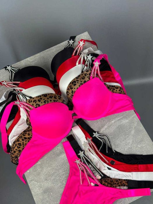 ОПТ женское бельё Victoria’s Secret, комплекты Виктория Сикрет push-up 75B–85С
