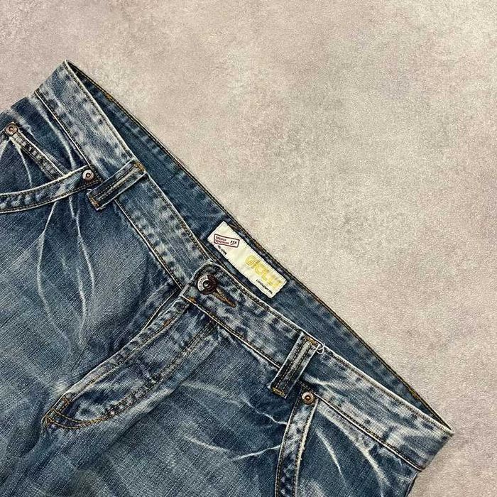 Vintage Szerokie Spodnie Y2K Rap Pocket Denim Pants Swag Trendy