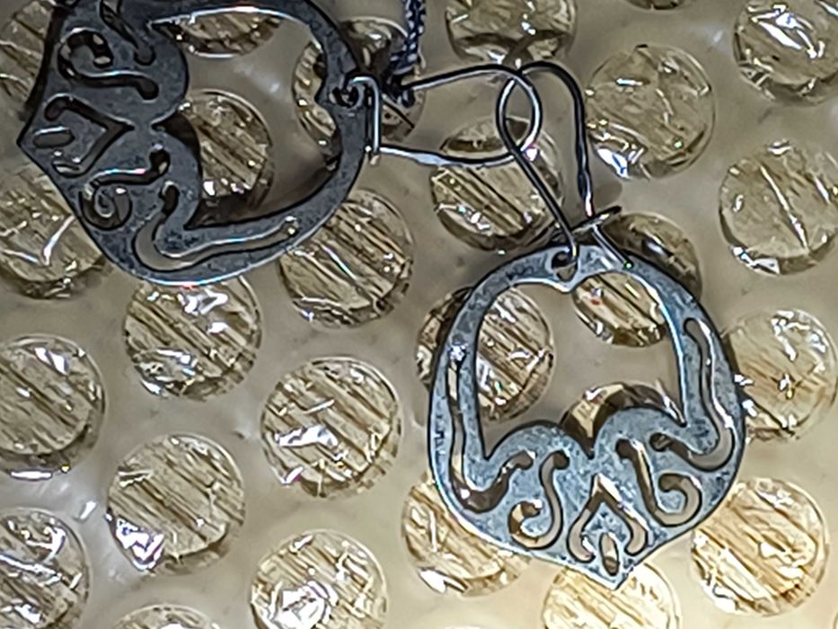 Duże kolczyki srebrne podkowy Polsrebro z metką