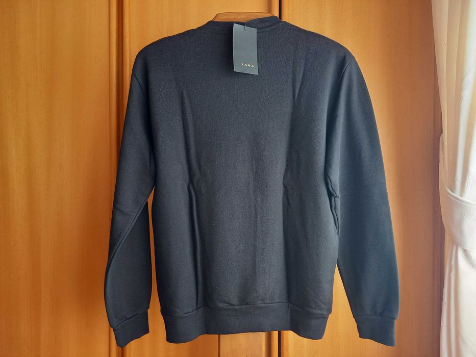 (NOVA, PORTES GRÁTIS) ZARA: Sweatshirt Aplique de Lantejoulas Diamante