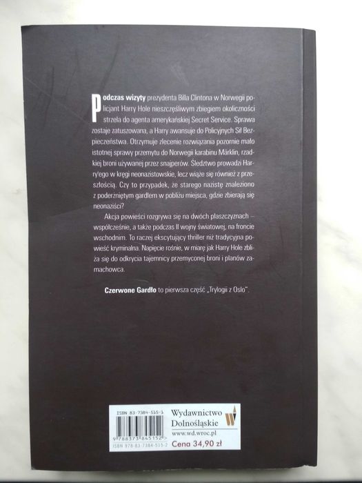 Czerwone gardło - Jo Nesbø +PREZENT!!!