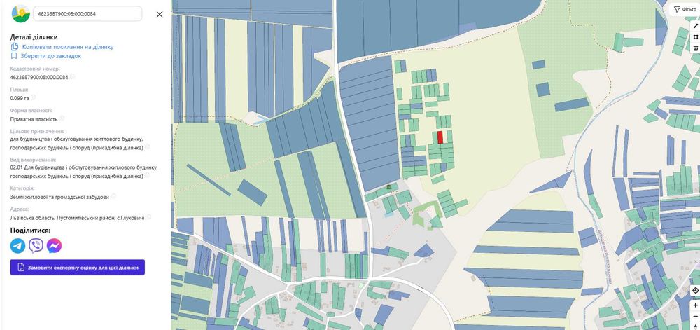 Продаж земельної ділянки, с.Глуховичі, 10 сот.,БЕЗ КОМІСІЇ ДЛЯ ПОКУПЦЯ