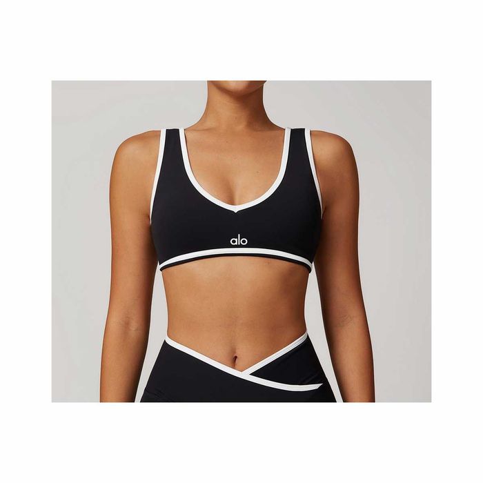 Топ спортивний Alo Yoga Contrast Line Bra Black 88432-BK: 2 550