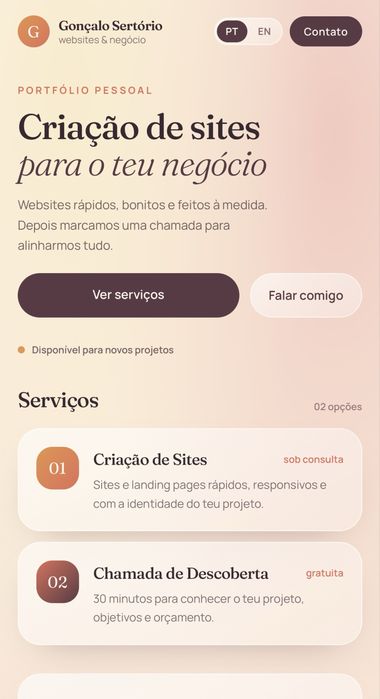 CRIAÇÃO + MANUTENÇÃO de websites sempre que precisar