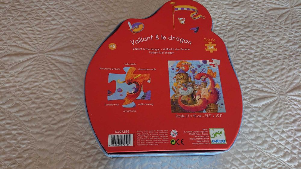 puzzle djeco Valente e os dragões