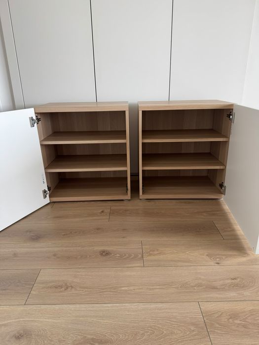 2 armários IKEA carvalho/ branco
