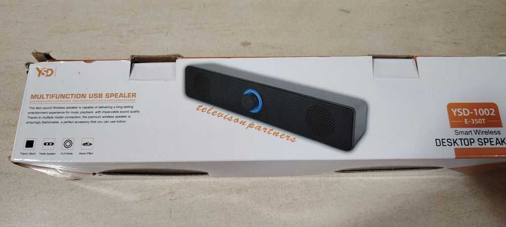 Coluna de som para computadores e TV.