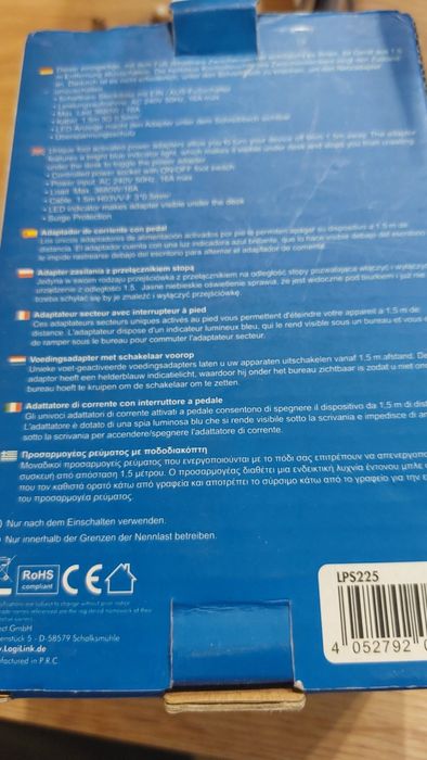 Adapter zasilania z przełącznikiem stopą