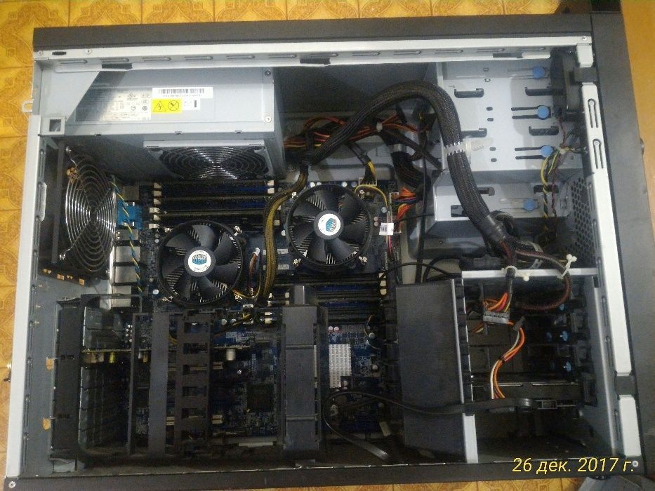 Мощный СЕРВЕР 2 процессора 12 ядер 24 ПОТОКА(ядра)192Гб Опер.