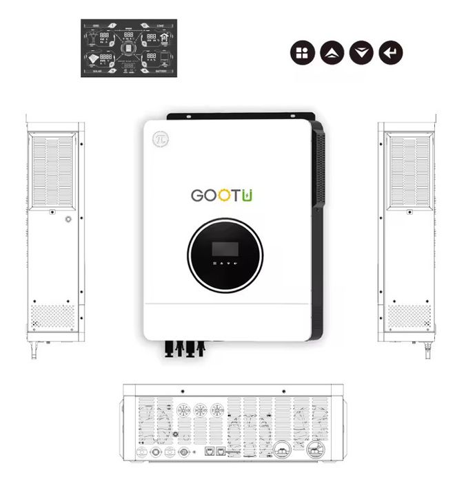 Гібридний інвертор GOOTU JSN-H48102E160-D 10200W 160A MTTP + WiFi