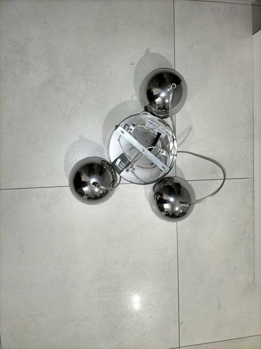 Lampa wisząca srebrne kule