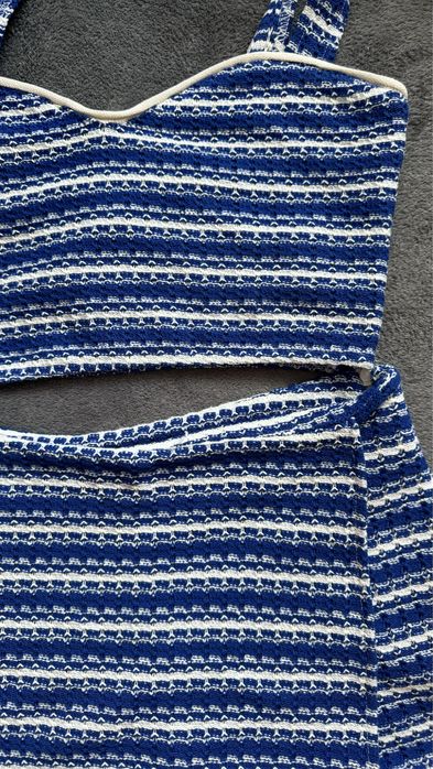 Nowy kompelt dzianinowy top i szorty ZARA M 38