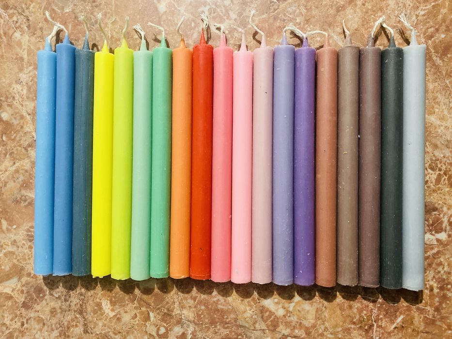 Свічки кольорові