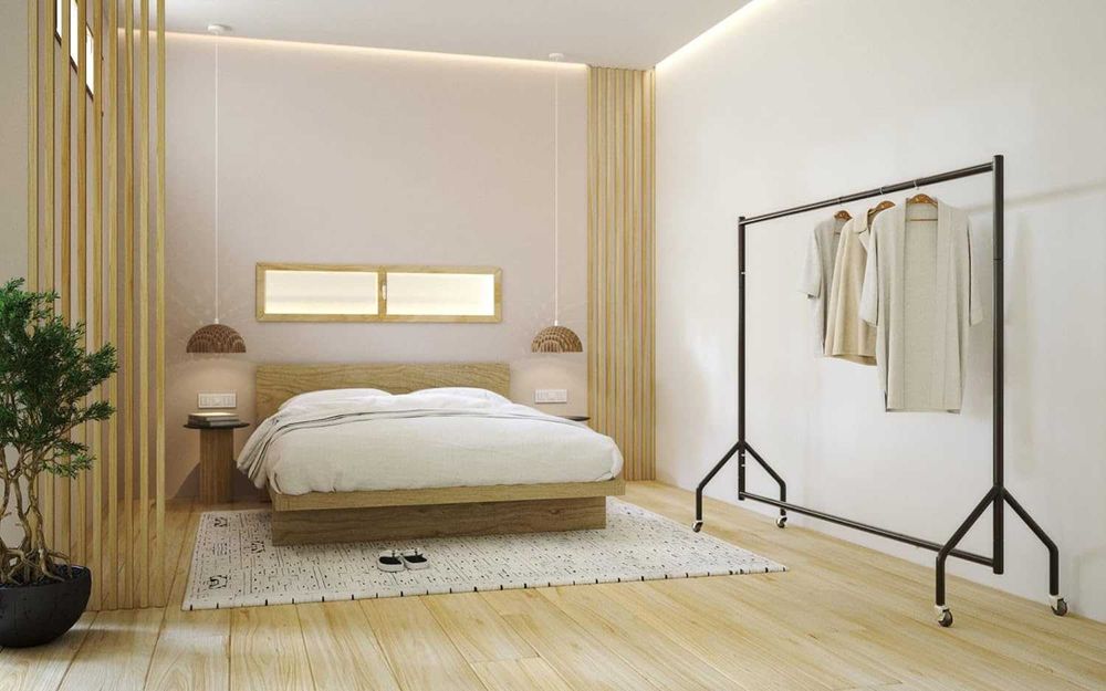 Amazon Basics  organizer do wieszania odzieży , czarny, 1.82 x 1.52 m