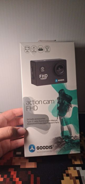 Action cam á prova de água  1080p