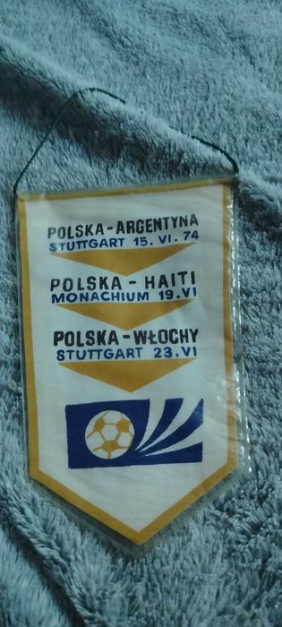 PZPN Reprezentacja Polski MŚ 1974 r. proporczyk