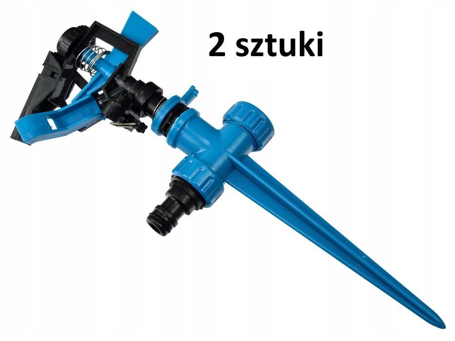 Zraszacz pulsacyjny plastikowy BLUE LINE Zestaw 2 SZTUKI Powystawowy