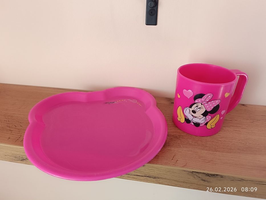 Zestaw kubek i talerzyk Minnie Mouse