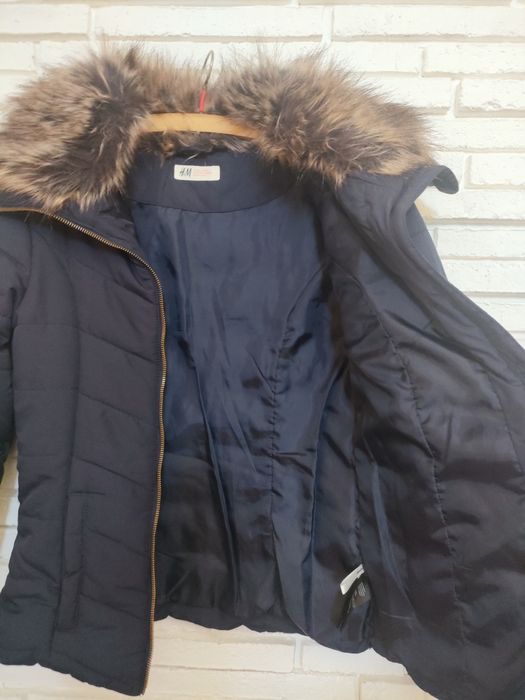 Kurtka dziewczęca pikowana H&M 164 rozmiar jesień zima