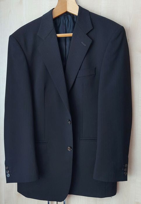 Костюм мужской классика, темно коричневый в полоску VD размер 50 евро