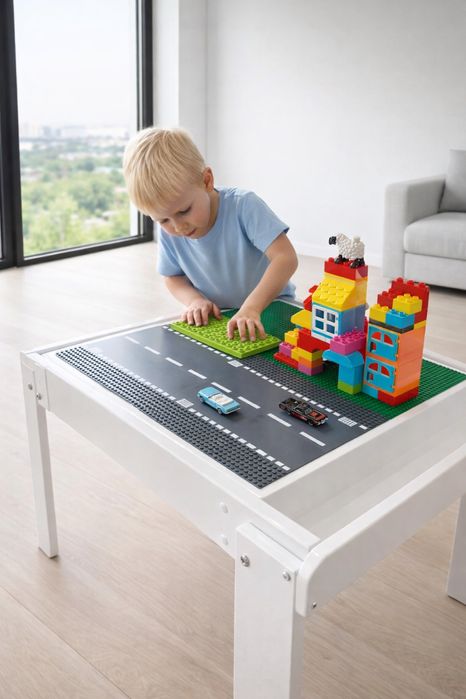 Розвиваючий дитячий столик ЛЕГО Lego пісочниця стільчик
