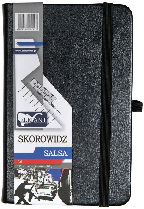 Skorowidz A6 Salsa Czarny Elefant