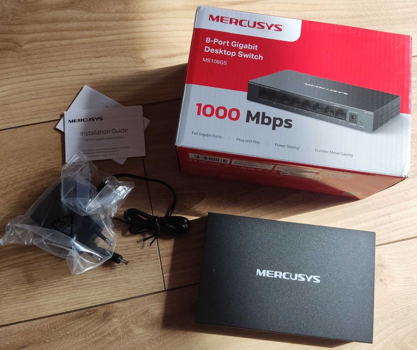SWITCH Mercusys MS108GS 8-Portowy Przełącznik Gigabit Metalowy1000Mbps
