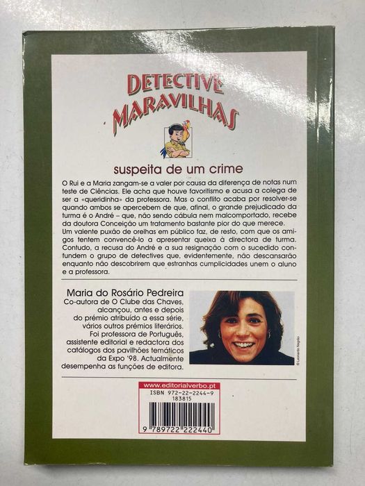 Livro - Detective Maravilhas - Suspeita de um Crime (ctt grátis)