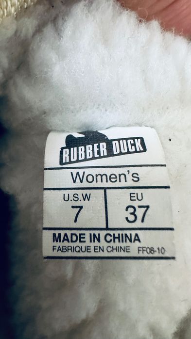 Мунбути луноходи сапоги Rubber Duck білі високі зимові чоботи на хутрі