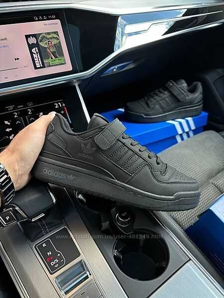 Чоловічі кросівки Adidas Forum 84 Low Black, нубук