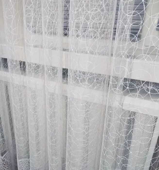 Тюль павутинка штори декор